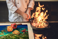 Tempered GLASS Kitchen Board D09 Other: Cosmos 10