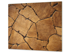 Tempered GLASS Kitchen Board – Impact & Scratch Resistant D10A Textures Series A: Wood 26