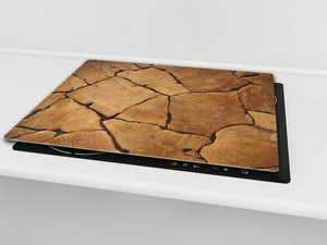 Kochplattenabdeckung Stove Cover und Schneideplatten; D10 Textures Series A:  Wood 26