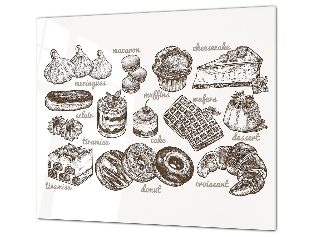 TEMPERED GLASS CHOPPING BOARD 60D13: Sweets 5