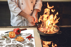 TEMPERED GLASS CHOPPING BOARD 60D13: Sweets 5