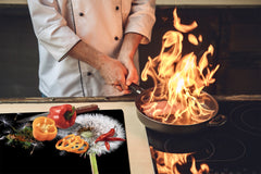 Glass Cutting Board and Worktop Saver D06 Flowers Series: Dandelion 2