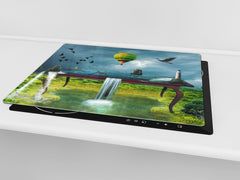 Glass Pastry Board 60D18: World