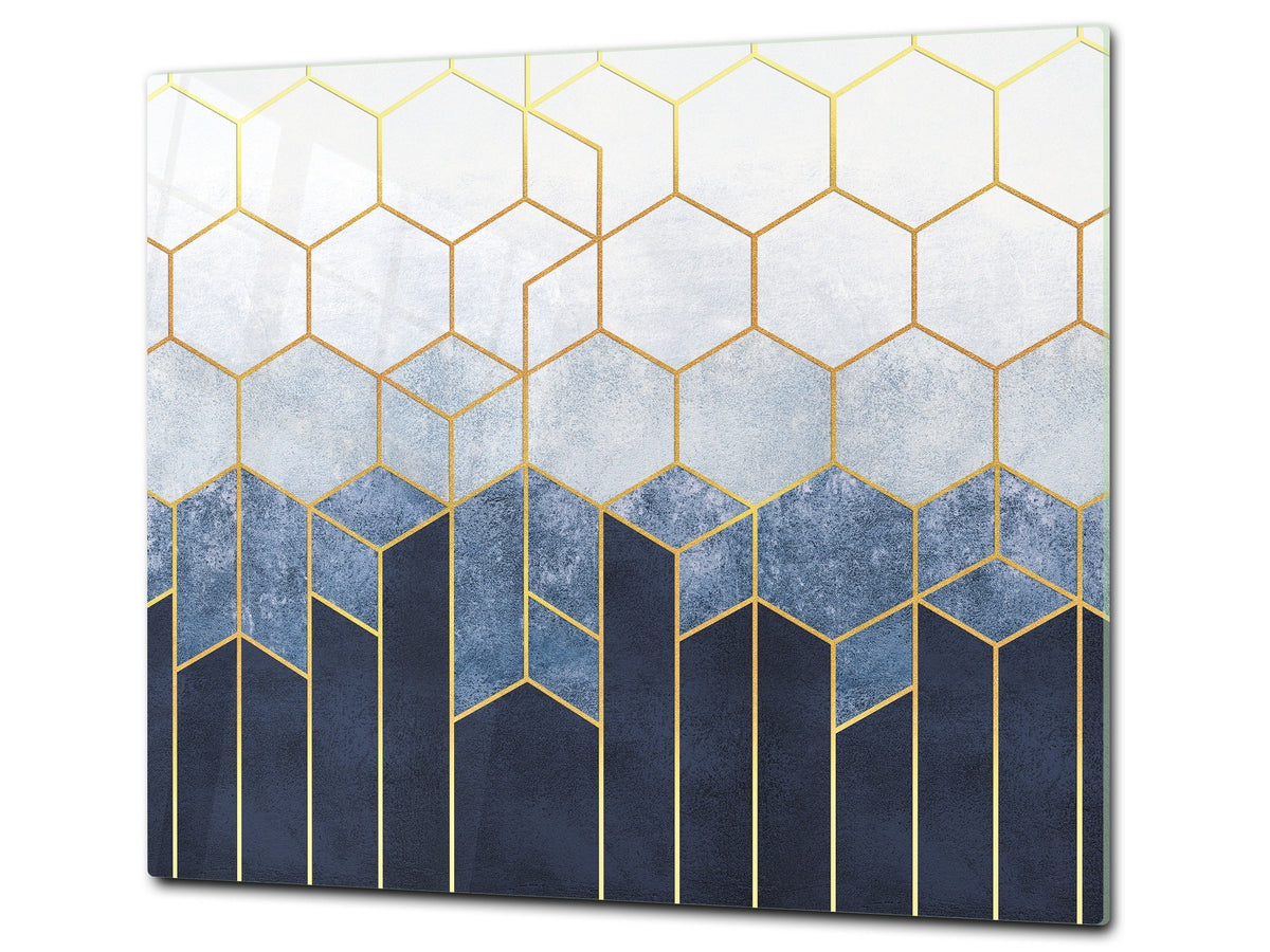 TEMPERED GLASS CHOPPING BOARD – Glass Cutting Board and Worktop Saver D26 Textures and tiles 2 Series: Geometric abstraction