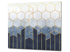 TEMPERED GLASS CHOPPING BOARD – Glass Cutting Board and Worktop Saver D26 Textures and tiles 2 Series: Geometric abstraction