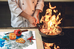 Induction Cooktop Cover 60D14: A stain of paint