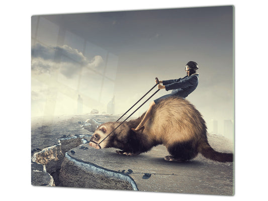 Glass Pastry Board 60D18: Stop over the precipice 1