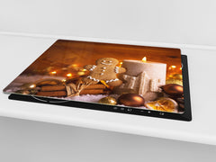 CUTTING BOARD and Cooktop Cover ;D20 Christmas Series: Gingerbread Decoration