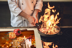 CUTTING BOARD and Cooktop Cover ;D20 Christmas Series: Gingerbread Decoration