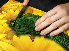 GIGANTE Copri-piano cottura a induzione; Serie di fiori DD06A: Girasole 3