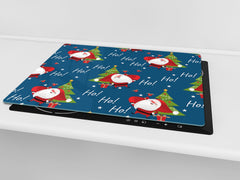 CUTTING BOARD and Cooktop Cover ;D20 Christmas Series: Ho Ho Ho
