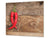 Küchenbrett aus Hartglas und Induktionskochplattenabdeckung – Schneideplatten; D07 Fruits and vegetables:  Pepper 34