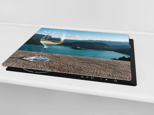 Induction Cooktop Cover 60D04: A glass of wine 1