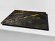 Chopping Board - Worktop saver and Pastry Board - Glass Cutting Board D23 Colourful abstractions: Glossy stone texture