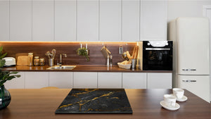 Chopping Board - Worktop saver and Pastry Board - Glass Cutting Board D23 Colourful abstractions: Glossy stone texture