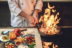 Tempered GLASS Cutting Board 60D16: Skewers