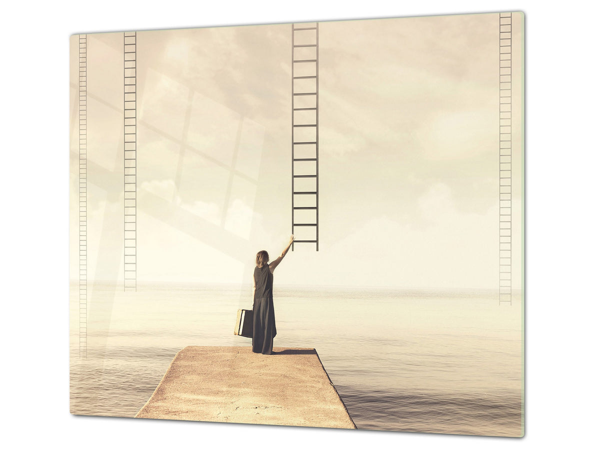 Glass stove top 60D19: Ladders to heaven