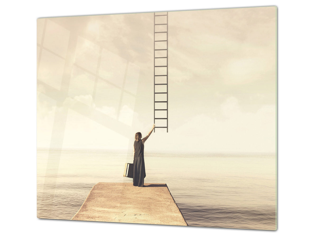 Glass stove top 60D19: Ladder