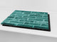 KITCHEN BOARD & Induction Cooktop Cover – Glass Pastry Board D25 Textures and tiles 1 Series: Green vintage brick