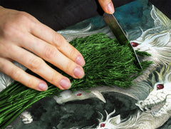 Chopping Board Set - Induction Cooktop Cover – Glass Cutting Board; MEASURES: SINGLE: 60 x 52 cm (23,62” x 20,47”); DOUBLE: 30 x 52 cm (11,81” x 20,47”); D33 Abstract Graphics Series: Ancient monster