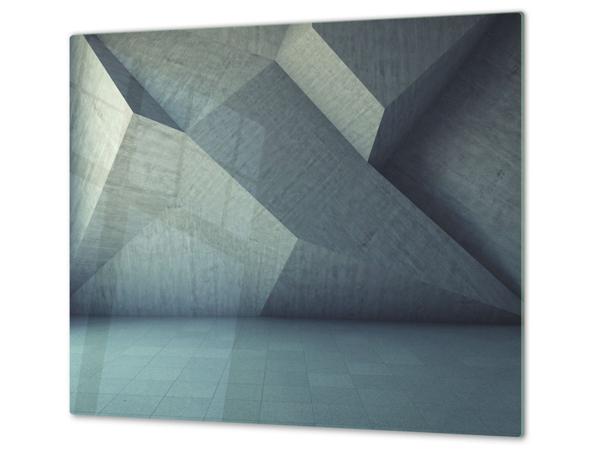 Tempered GLASS Kitchen Board D09 Other: Texture 55