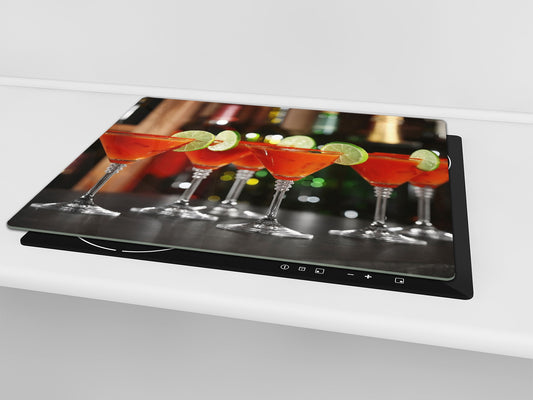 Glass Countertop 60D11: Orange Cosmopolitan