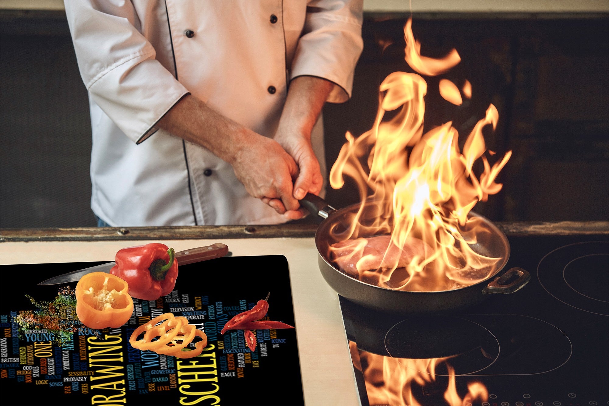 Induktionskochfeldabdeckung 60D17: Aufschrift 6