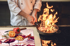 Induktionskochfeldabdeckung 60D06A: Mohnblumen 3