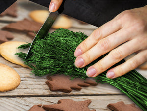 TEMPERED GLASS CHOPPING BOARD 60D13: Christmas tree cookies