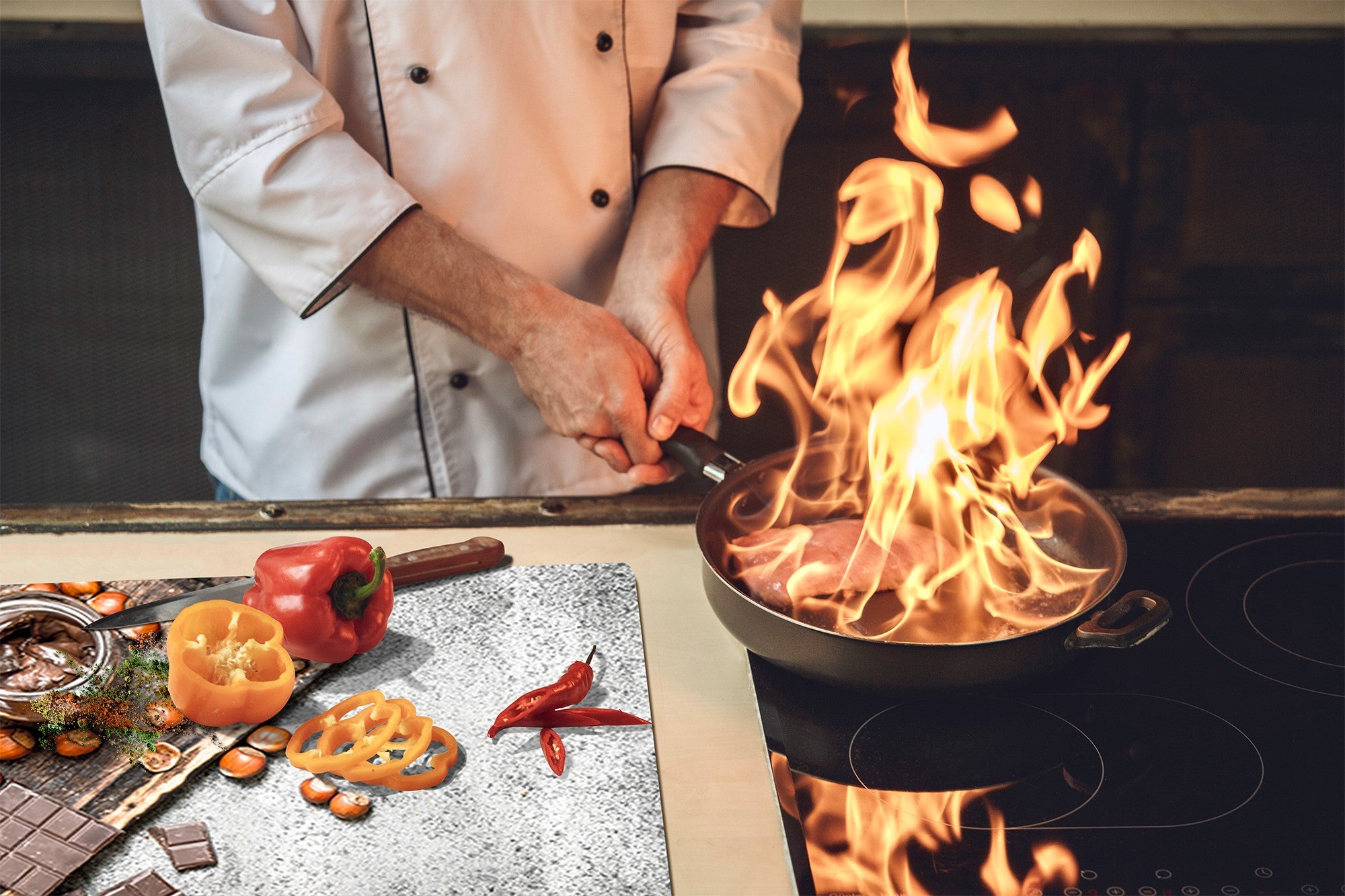 TEMPERED GLASS CHOPPING BOARD 60D13: Nutella