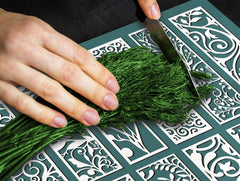 Tempered GLASS Kitchen Board – Impact & Scratch Resistant D27 Vintage leaves and patterns Series: Abstract design pattern