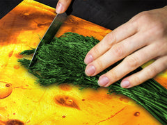 Tempered Glass Cutting Board and Worktop Saver D03 Fire Series: Texture 95