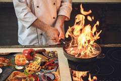 Tempered GLASS Cutting Board 60D16: Seafood 2