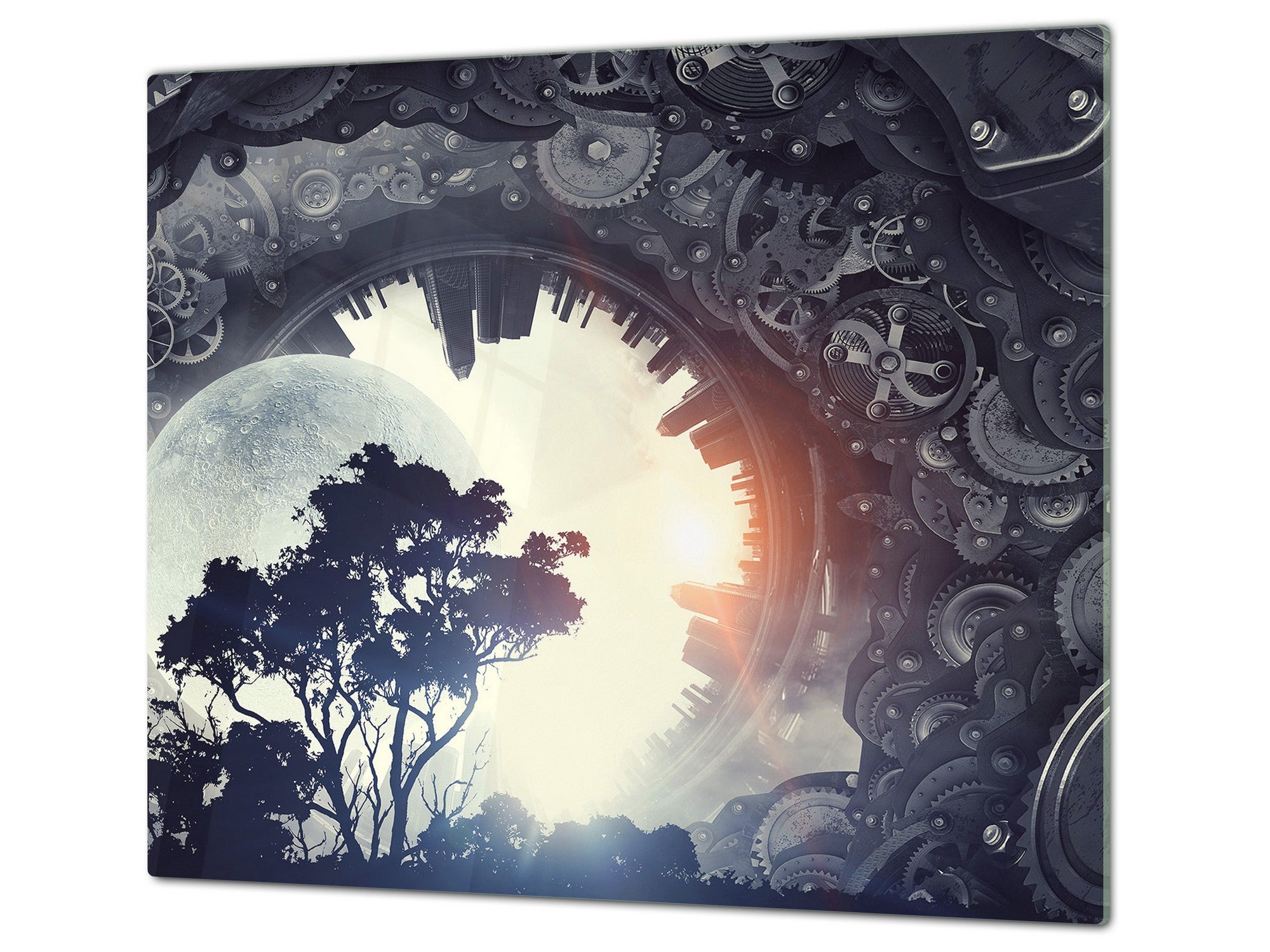 Glass Pastry Board 60D18: Digital world