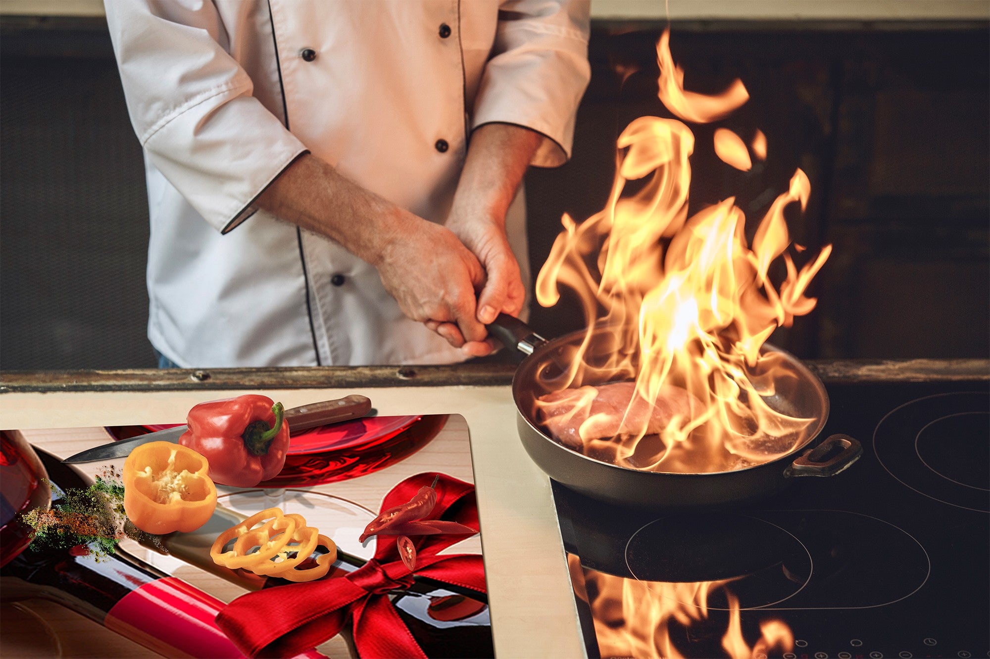 Cubierta para placa de inducción 60D04: Me encanta el vino 3