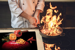 KITCHEN BOARD & Induction Cooktop Cover  D07 Fruits and vegetables: Apple 3