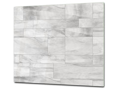 KITCHEN BOARD & Induction Cooktop Cover – Glass Pastry Board D25 Textures and tiles 1 Series: Grey irregularity 2