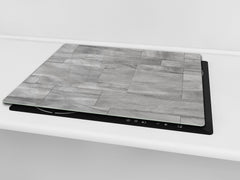 KITCHEN BOARD & Induction Cooktop Cover – Glass Pastry Board D25 Textures and tiles 1 Series: Grey irregularity 1