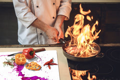 Tempered GLASS Cutting Board D01 Abstract Series: Abstract Art 54