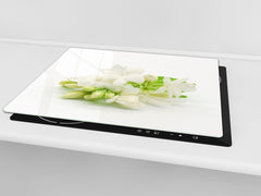 Worktop Saver 60D06B: White flowers 1