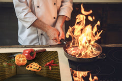 Glass Cutting Board 60D15: Hieroglyphs 2