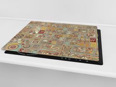 Glass Cutting Board 60D15: Egyptian paintings