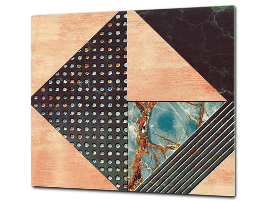 TEMPERED GLASS CHOPPING BOARD – Glass Cutting Board and Worktop Saver D26 Textures and tiles 2 Series: Diverse tile pattern