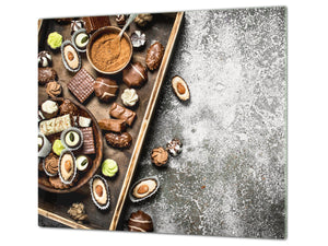 TEMPERED GLASS CHOPPING BOARD 60D13: Chocolates 2