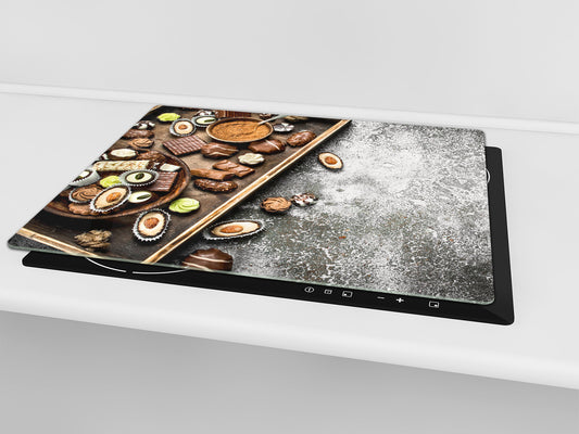 TEMPERED GLASS CHOPPING BOARD 60D13: Chocolates 2