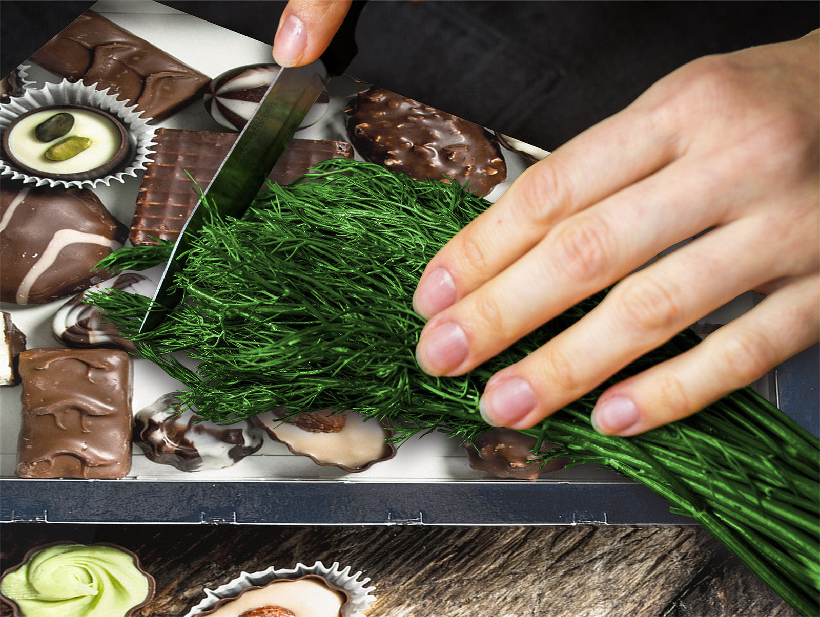 TEMPERED GLASS CHOPPING BOARD 60D13: Sweets 1