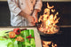Küchenbrett aus Hartglas und Kochplattenabdeckung; D08 Nature Series:  Bamboo shoots