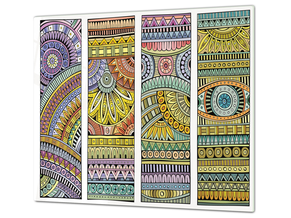 Glass stove top 60D21: Colorful mosaic