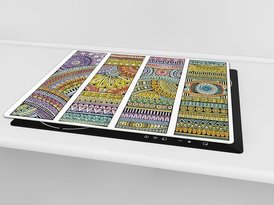 Glass stove top 60D21: Colorful mosaic