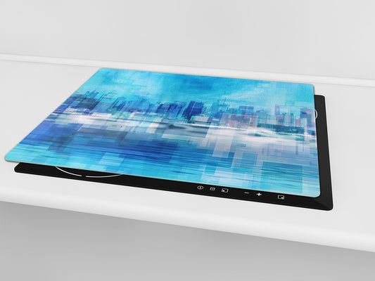 Glass Cutting Board and Worktop Saver 60D12: A city in the picture